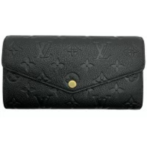 Louis Vuitton Handbags - LOUIS VUITTON Monogram Empreinte Portefeuille Sarah Long Wallet Black Noir